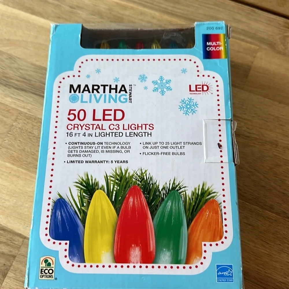 MARTHA STEWART 50 led string lights
